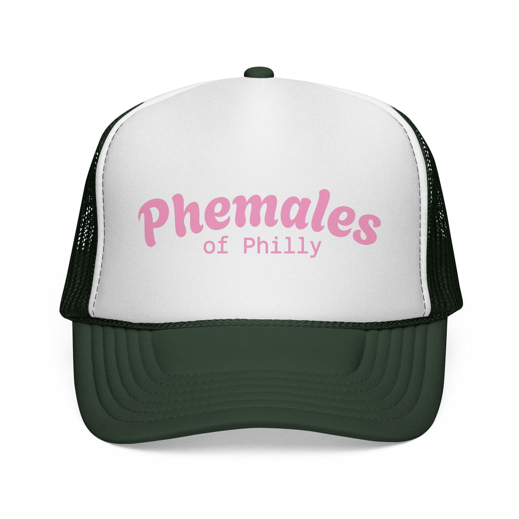Phemales of Philly Trucker Cap | Pink Retro Script